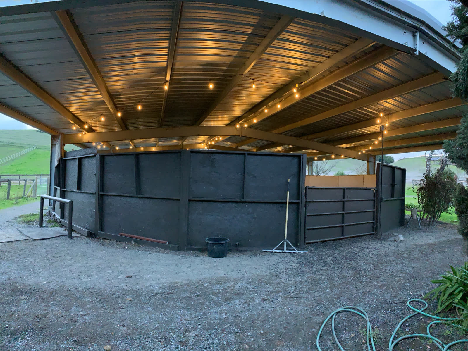 The covered arena