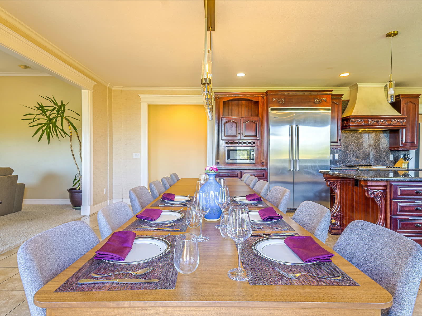 The table, set for everyone